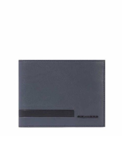 PIQUADRO PAUL Portefeuille en cuir avec porte-monnaie Noir - Portefeuilles Homme