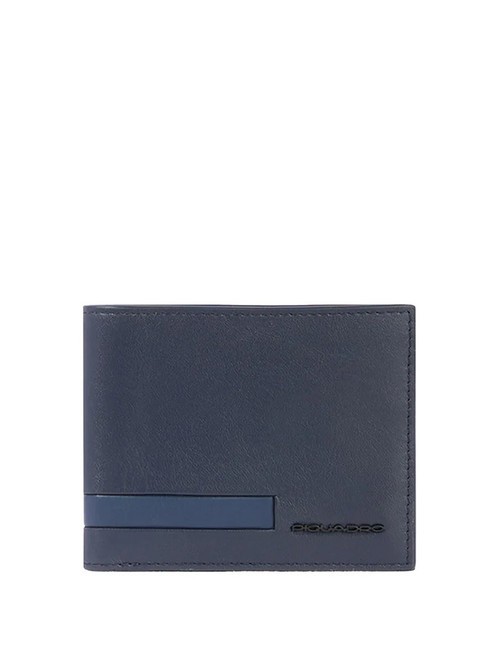 PIQUADRO PAUL Portefeuille en cuir bleu - Portefeuilles Homme