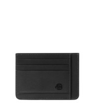 PIQUADRO DAVID Porte-cartes de crédit plat en cuir - Portefeuilles Homme
