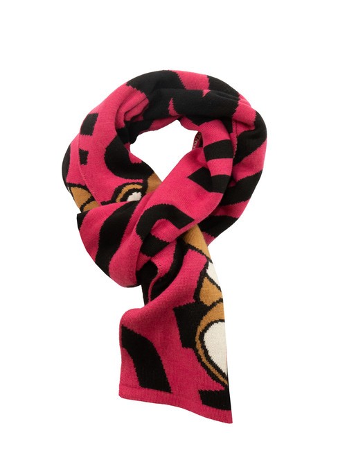 MOSCHINO BEAR Écharpe en laine mélangée rose - Écharpes