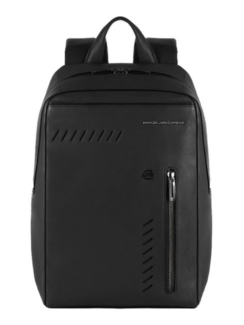 PIQUADRO NABUCCO Sac à dos en cuir pour iPad Pro 12,9". Noir - Sacs à dos pour ordinateur portable
