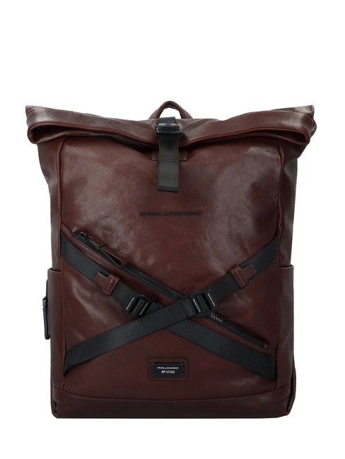 PIQUADRO HARPER Sac à dos pour ordinateur portable 15,6" en cuir MORO - Sacs à dos pour ordinateur portable