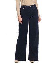 GUESS BELLFLOWER Pantalon en velours costume bleu - Pantalons pour femmes - 1