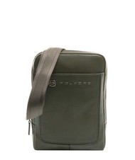 PIQUADRO Sacoche homme VIBE out, en cuir grain&eacute; vert 11 - Sacs en Bandouli&egrave;res pour Homme - 1