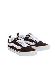 VANS KNU SKOOL Baskets en cuir suédé marron/blanc - Chaussures unisexe - 1
