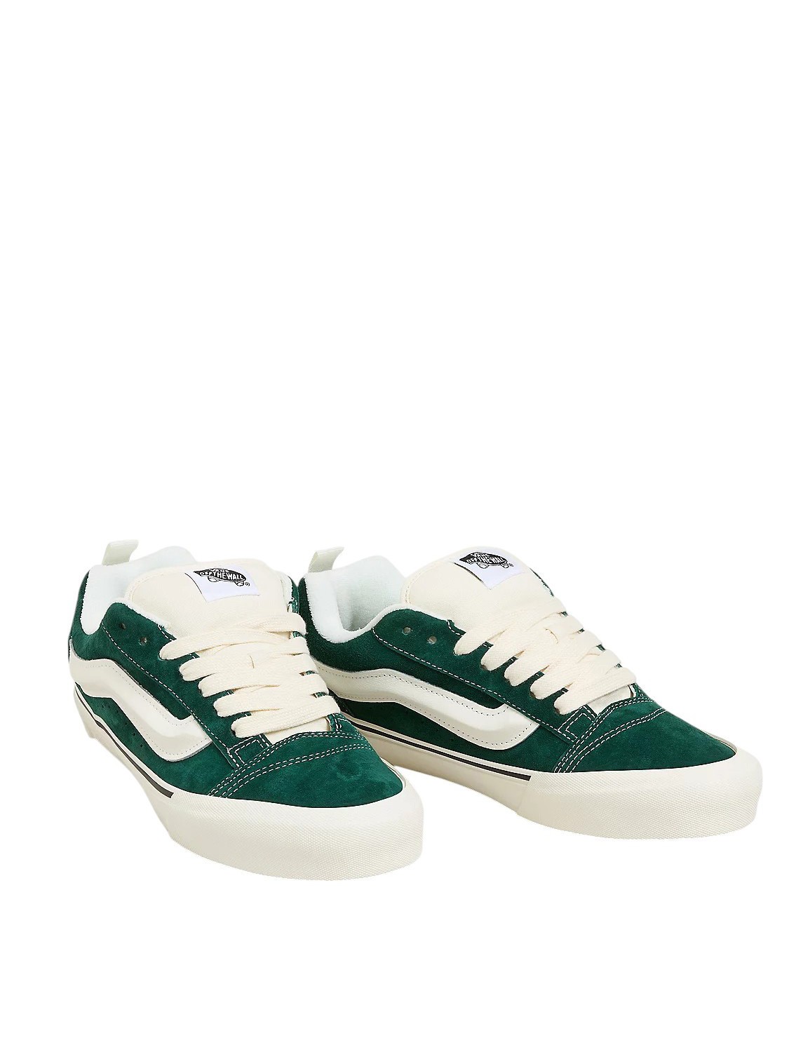 Vans Knu Skool Baskets En Cuir Suede Porc Daim Vert Achetez A Prix Outlet