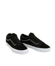 VANS OLD SKOOL Baskets en cuir su&eacute;d&eacute; noir - Chaussures unisexe - 1