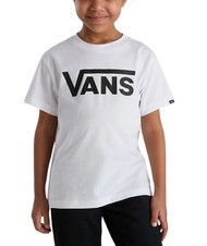 VANS VANS CLASSIC T-shirt en coton blanc noir - Tee-shirt enfant - 1