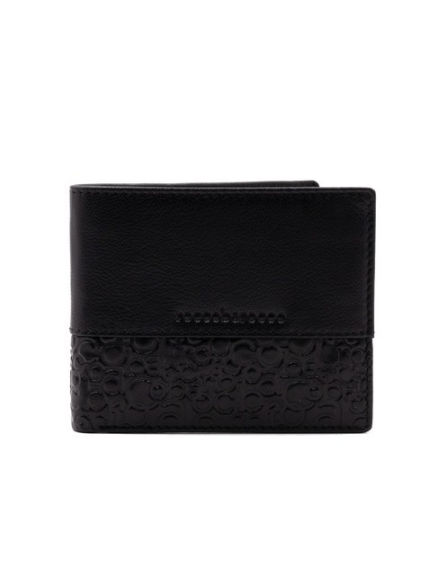 ROCCOBAROCCO BRYAN Porte-monnaie en cuir noir - Portefeuilles Homme