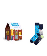 HAPPY SOCKS SKIING CHALET Coffret cadeau de 2 paires de chaussettes - Chaussettes unisexes