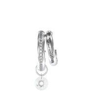 GUESS CRAZY EARRINGS Boucle d'oreille pendante unique ARGENT - Boucles d'oreilles - 1