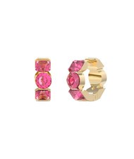 GUESS CRAZY EARRINGS Boucles d'oreilles g&eacute;om&eacute;triques or jaune/fuchsia - Boucles d'oreilles - 1