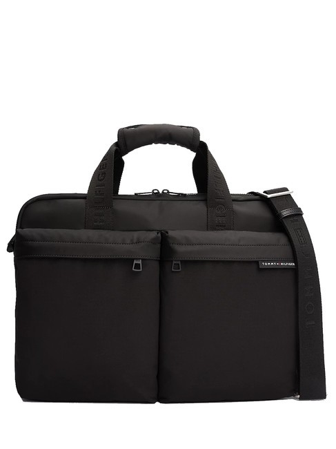TOMMY HILFIGER TH ELEMENT REPREVE Mallette PC le noir - Porte Documents Travail