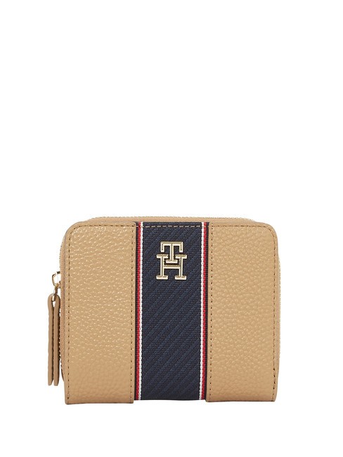 TOMMY HILFIGER TH LEGACY Petit portefeuille zippé autour toile safari - Portefeuilles Femme