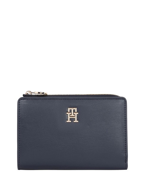 TOMMY HILFIGER TH DISTINCT Portefeuille fin bleu de l'espace - Portefeuilles Femme