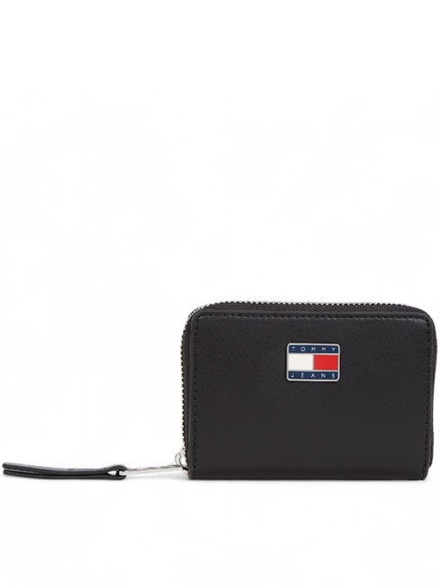 TOMMY HILFIGER TOMMY JEANS PILLOW Porte-monnaie zippé le noir - Portefeuilles Femme