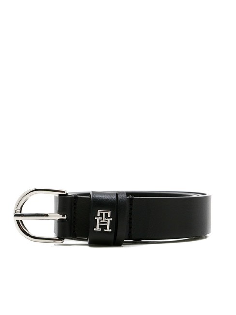 TOMMY HILFIGER ESSENTIAL EFFORTLESS Ceinture en cuir le noir - Ceintures