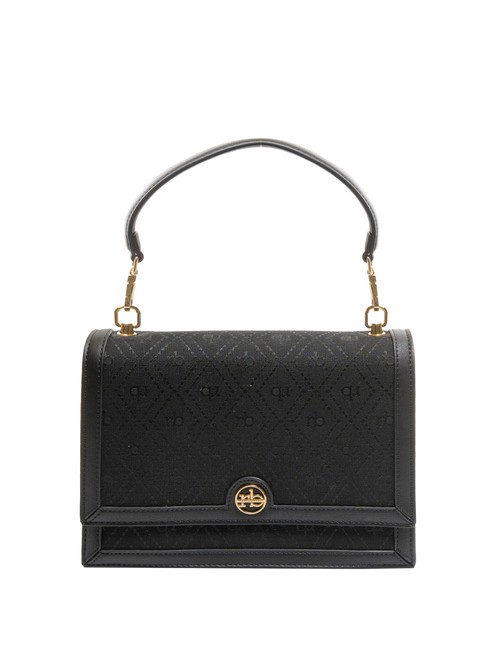 ROCCOBAROCCO FRIDA Sac cartable en tissu jacquard noir - Sacs pour Femme