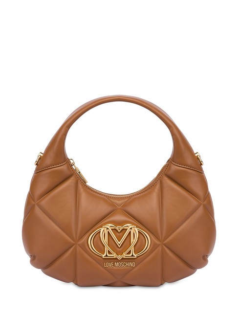 LOVE MOSCHINO GEOMETRIC Sac bandoulière avec bandoulière chameau - Sacs pour Femme