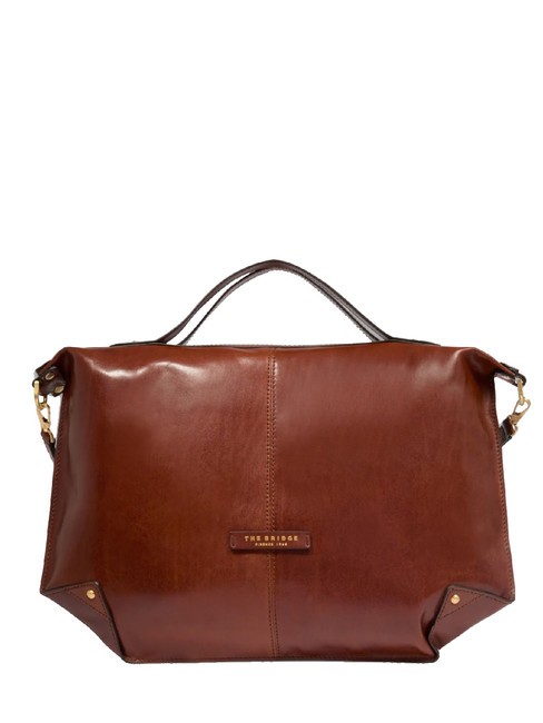 THE BRIDGE UNICA  Sac à main/épaule, en cuir MARRON - Sacs pour Femme