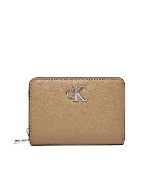 CALVIN KLEIN CK JEANS MINIMAL MONOGRAM  Portefeuille moyen zippé autour vaisselle - Portefeuilles Femme