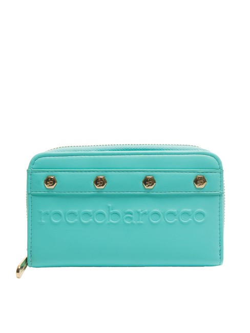 ROCCOBAROCCO BRIGITTE Grand porte-monnaie à rabat céleste - Portefeuilles Femme