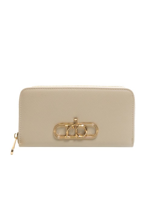 ROCCOBAROCCO LUCE Grand portefeuille zippé autour blanc - Portefeuilles Femme
