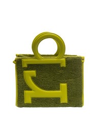 ROCCOBAROCCO ICONIC TEDDY Sac cabas avec bandouli&egrave;re vert acide - Sacs pour Femme - 1