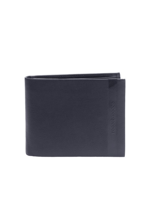 ROCCOBAROCCO STRIPE Portefeuille en cuir à rabat bleu - Portefeuilles Homme