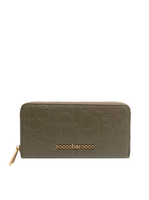 ROCCOBAROCCO BELLA Grand portefeuille zippé autour taupe - Portefeuilles Femme