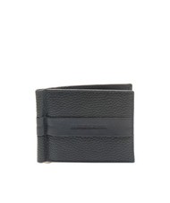 ROCCOBAROCCO JOHN Portefeuille en cuir avec clip marine - Portefeuilles Homme - 1