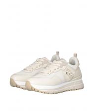 LIUJO MAXI WONDER 01 Baskets à plateforme en cuir et mesh Ivoire - Chaussures Femme - 1