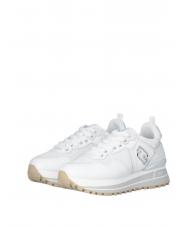 LIUJO MAXI WONDER 01 Baskets à plateforme en cuir et mesh blanche - Chaussures Femme - 1