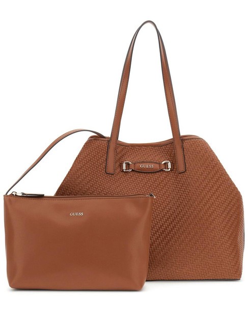 GUESS VIKKY II Sac fourre-tout à bandoulière COGNAC - Sacs pour Femme
