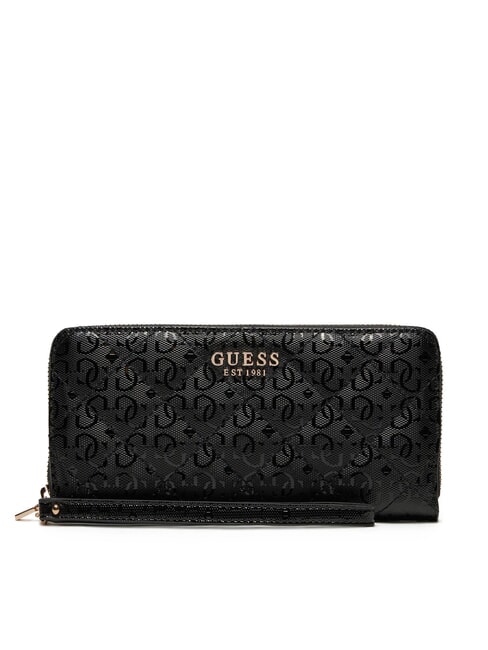 GUESS LAUREL Grand portefeuille zippé autour NOIR - Portefeuilles Femme