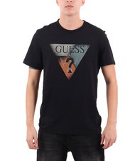 GUESS SS CN TRIANGLE T-shirt à manches courtes jetbla - T-shirt - 1
