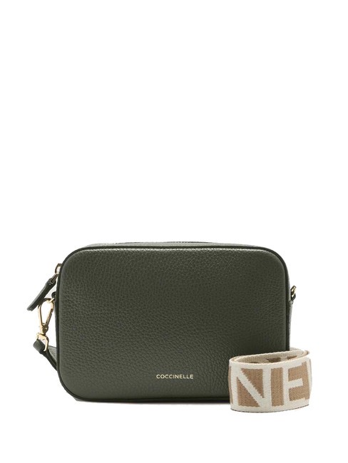COCCINELLE TEBE Sac à bandoulière en cuir texturé algues - Sacs pour Femme