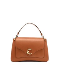 COCCINELLE C-ME CALF COCKER Sac porte-documents en cuir avec bandouli&egrave;re CUIR - Sacs pour Femme - 1