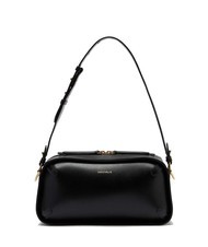 COCCINELLE CAMPIONARIO - MALETA CALF Sac bandouli&egrave;re en cuir lisse Noir - Sacs pour Femme - 1