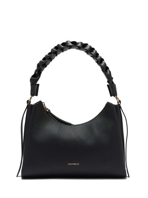 COCCINELLE BOHEME GRANA DOUBLE Sac moyen en cuir noir/cuir - Sacs pour Femme