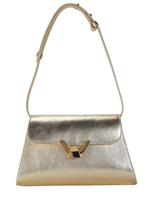 COCCINELLE DEW Sac bandoulière, en cuir d'or - Sacs pour Femme