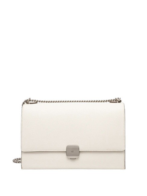 CALVIN KLEIN CK JEANS FORGED LOCK M Sac à bandoulière Tofu - Sacs pour Femme