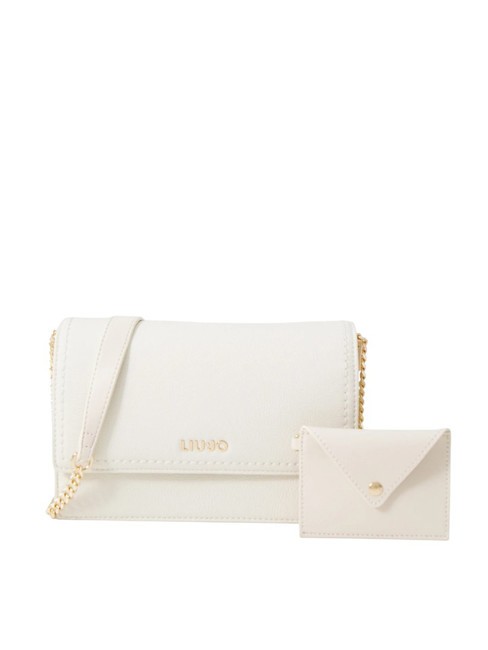 LIUJO MANHATTAN Sac bandoulière avec pochette crème - Sacs pour Femme