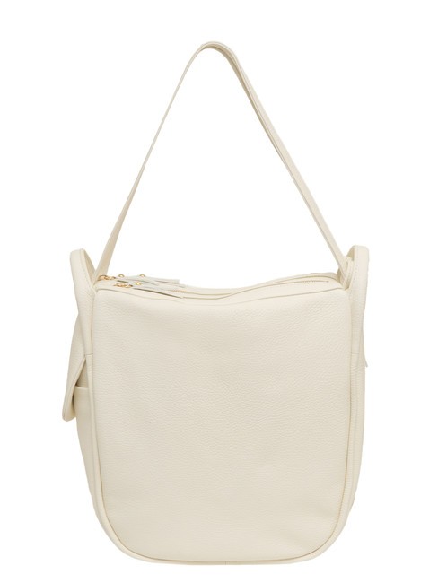LESAC TRIO  Sac à dos en cuir martelé blanc - Sacs pour Femme