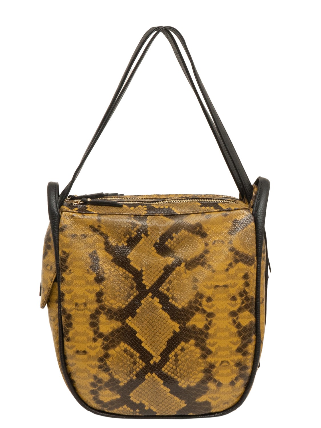 Lesac Trio Sac A Dos En Cuir De Python St Python Marron Achetez A Prix Outlet