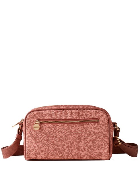 BORBONESE BORBONAIS Mini sac à bandoulière, en tissu rouge à lèvres - Sacs pour Femme