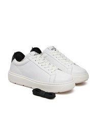LOVE MOSCHINO BOLD 40 Baskets en cuir blanc noir - Chaussures Femme - 1