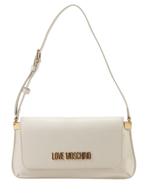 LOVE MOSCHINO LOGO LETTERING Sac à bandoulière Ivoire - Sacs pour Femme
