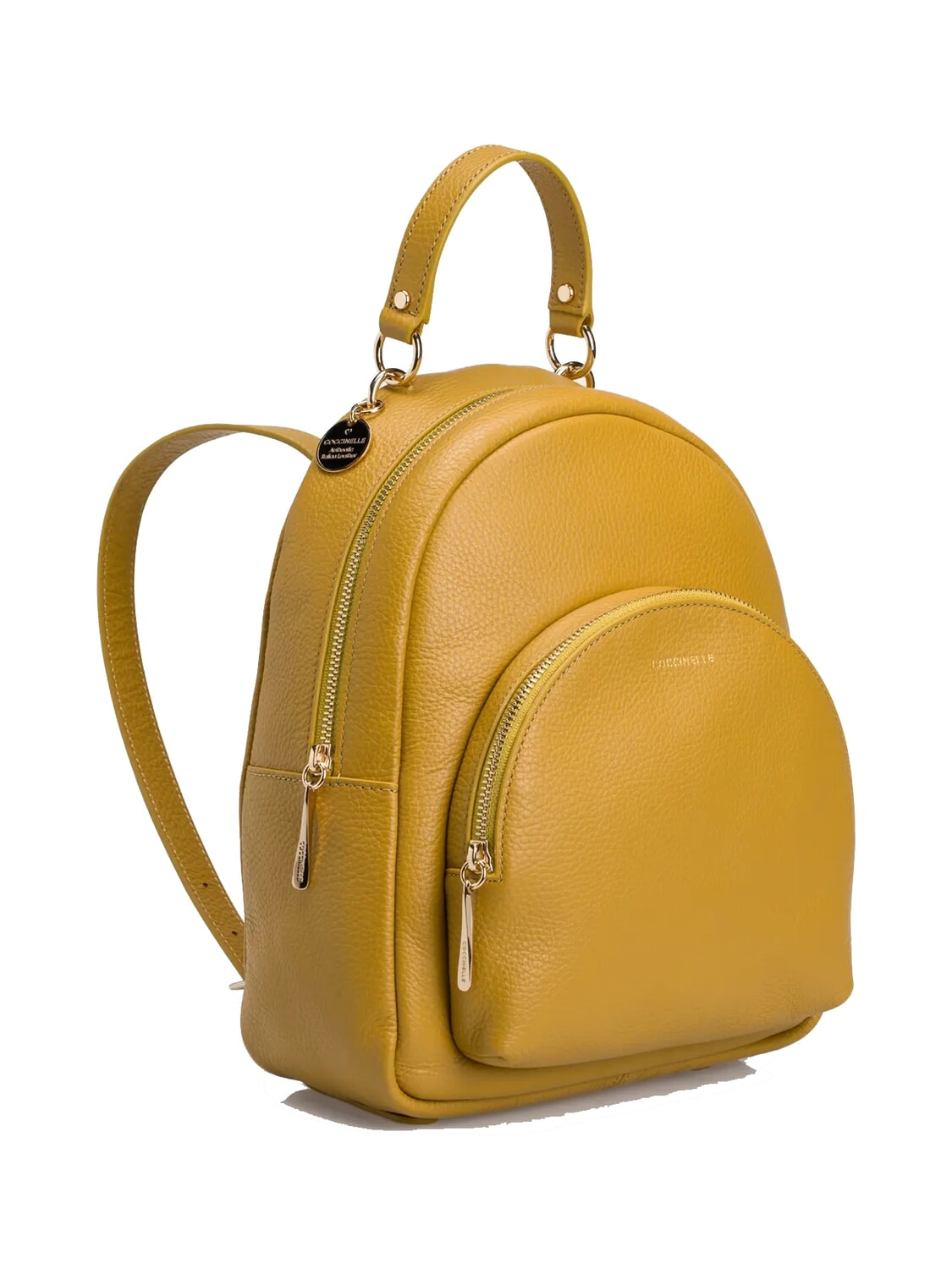 Backpack Yellow En Ligne Femme Coccinelle Alpha Sac À Dos Rond En