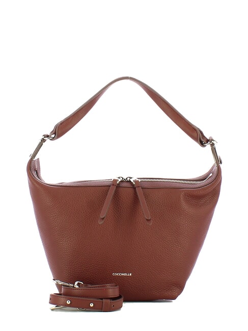 COCCINELLE MINTHA Mini sac en cuir texturé caroube - Sacs pour Femme